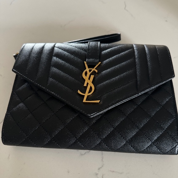 Ysl envelope flap pouch wristlet - Picture 6 of 15